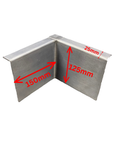 Lead corner internal cover flashings (single)