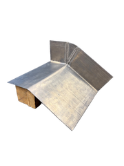 Flat to pitch roof transition