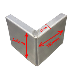 Lead corner external cover flashings (single)