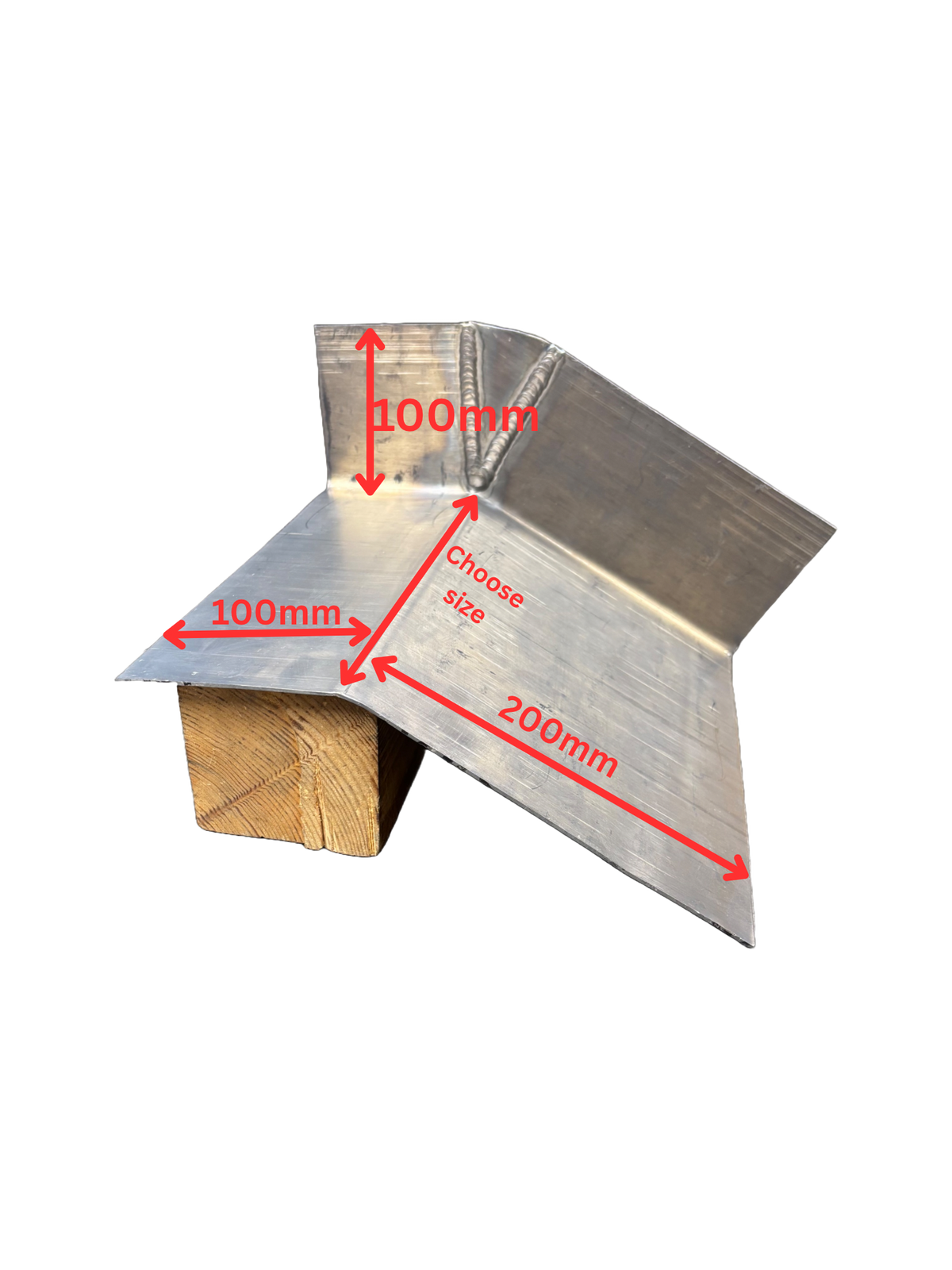 Flat to pitch roof transition