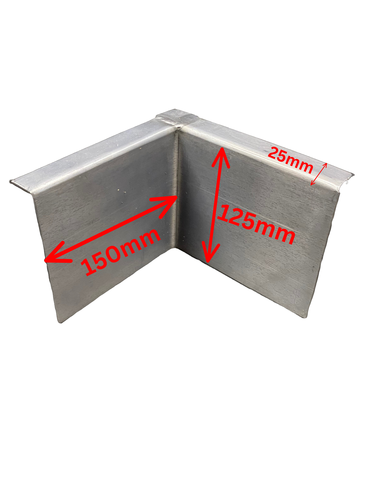 Lead corner internal cover flashings (single)