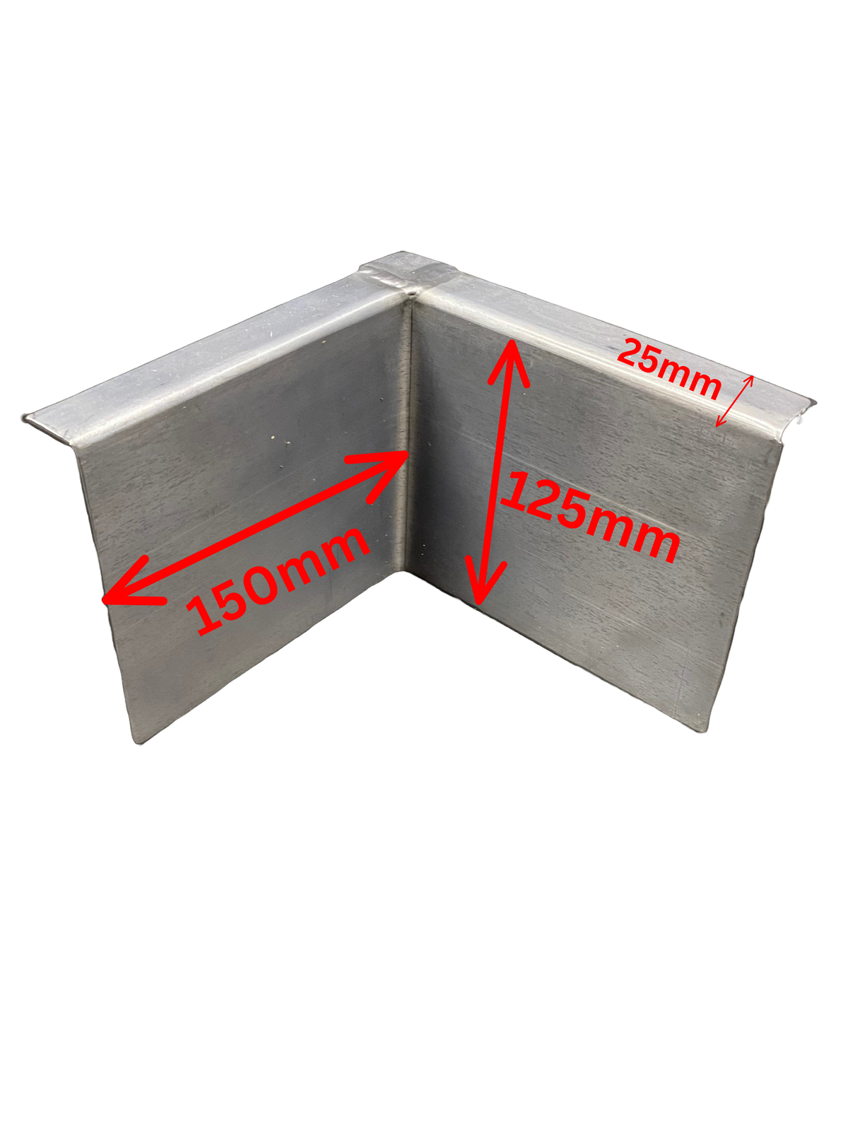 Lead corner internal cover flashings (single)