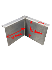 Lead corner internal cover flashings (single)